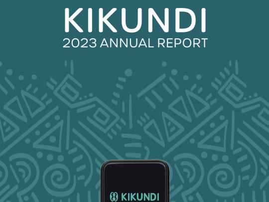 Screenshot of the cover page of report